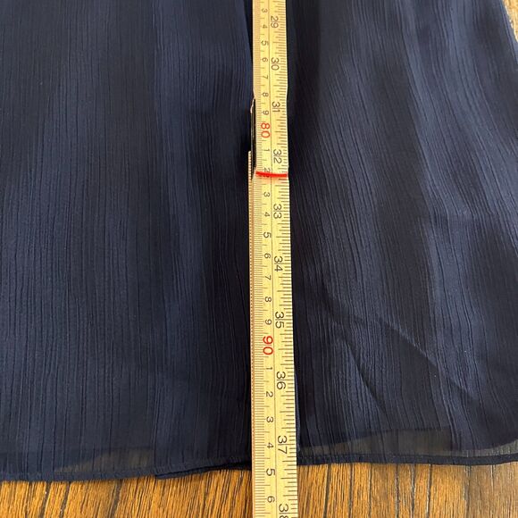 J.Crew Dark Navy Chiffon Dress – Style 56002 – Size 10 - Picture 10 of 14